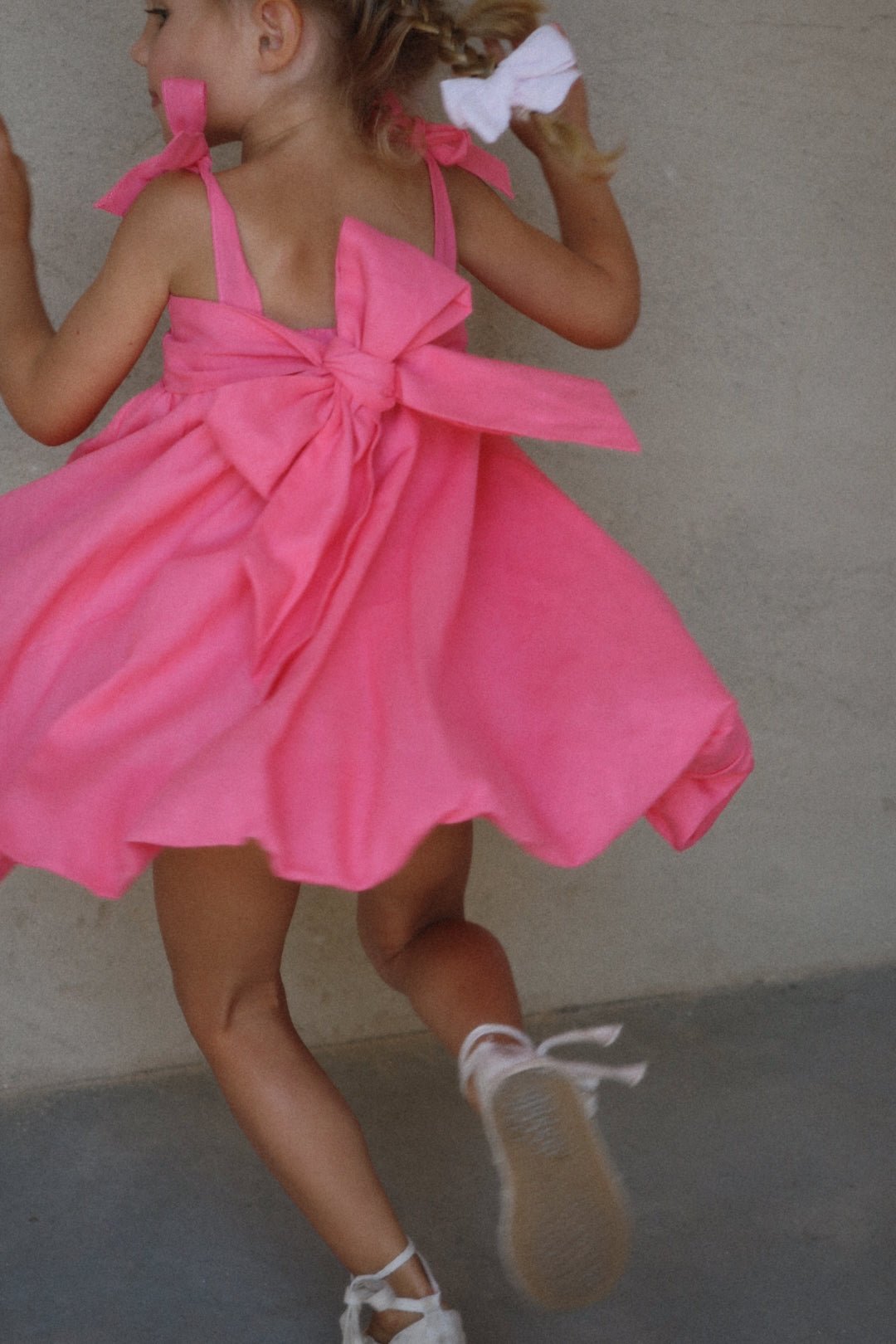 Raspberry Linen Dress 1 Year