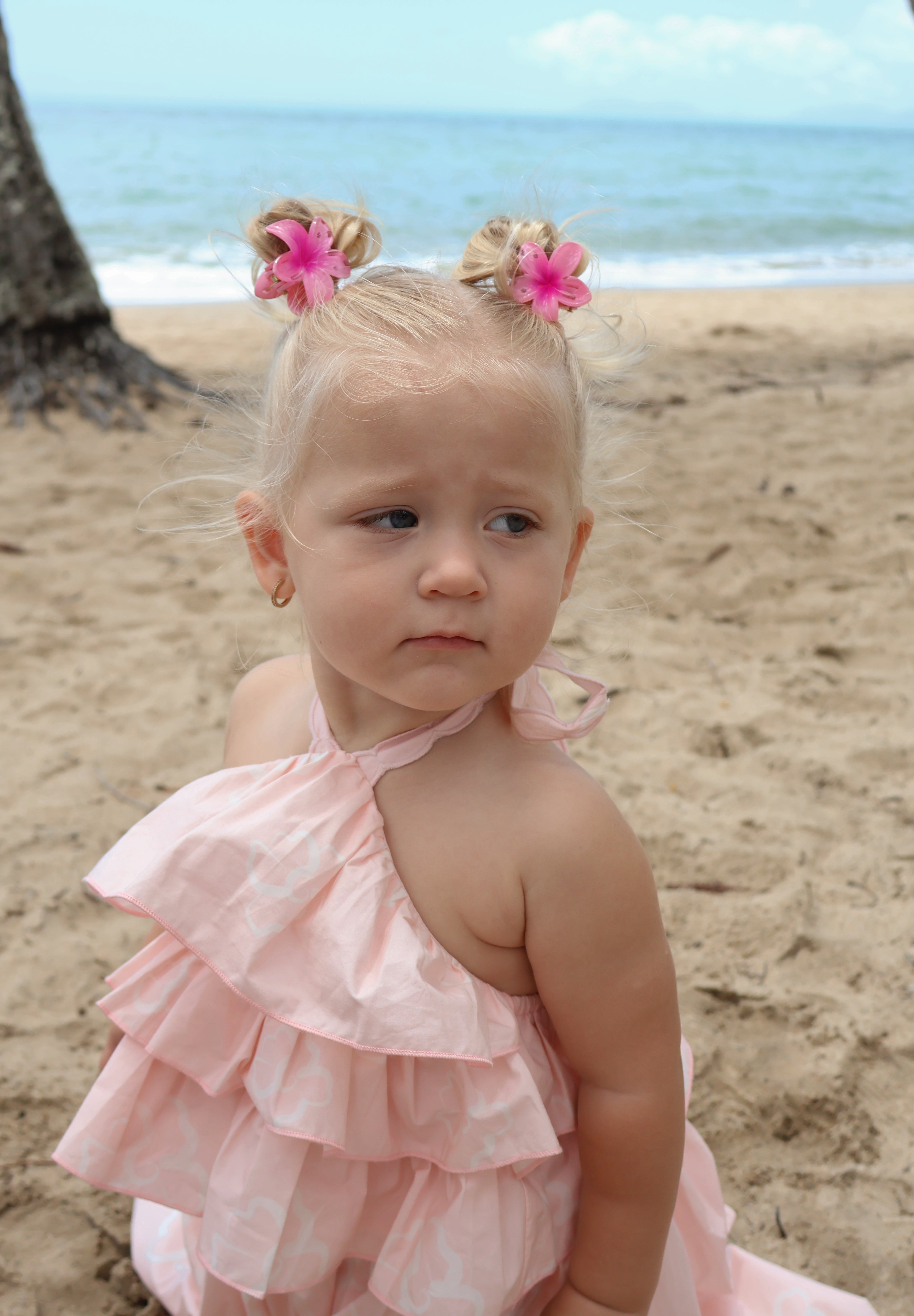 Pink Hibiscus Halter Top