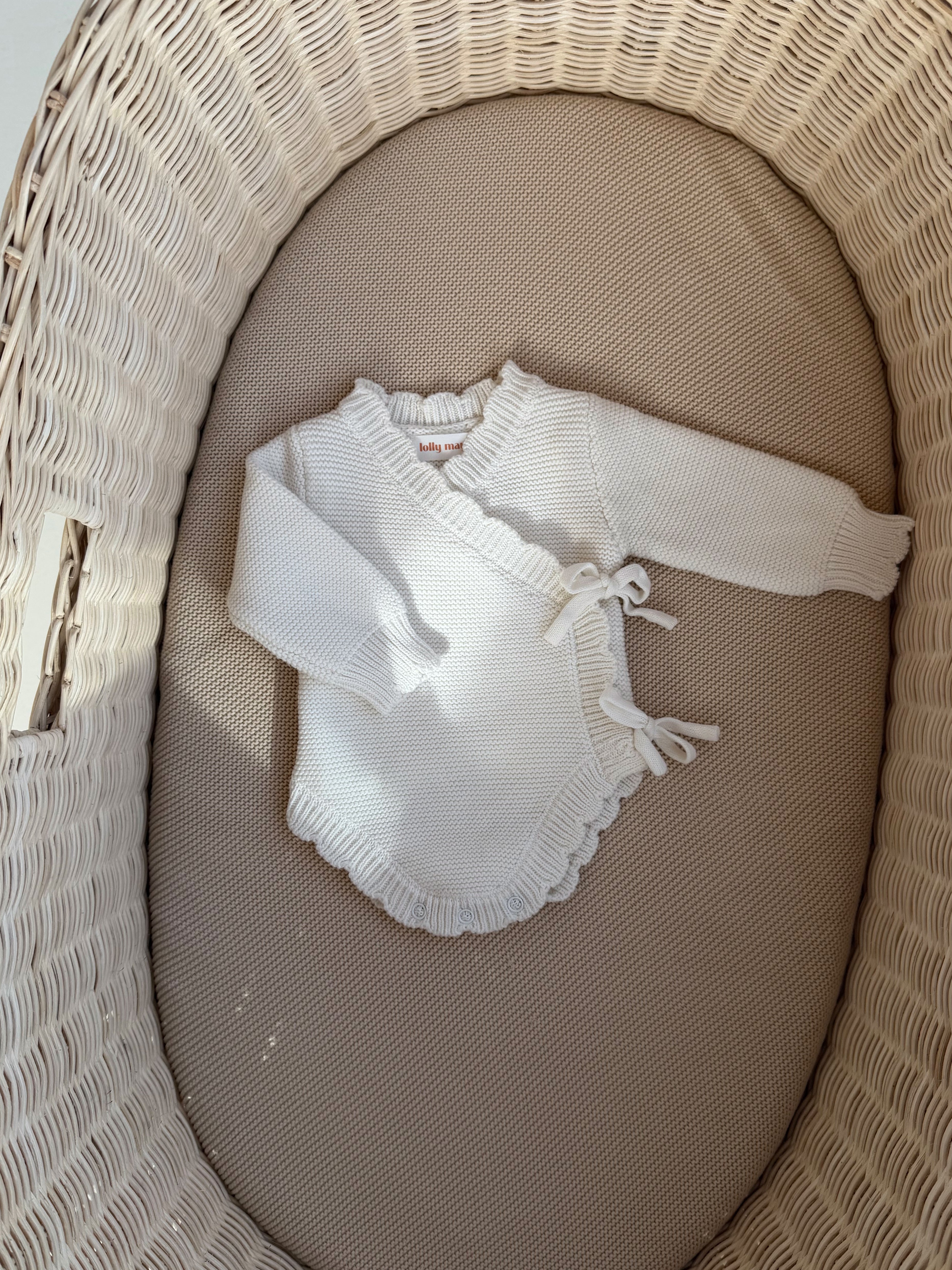 White Newborn Romper