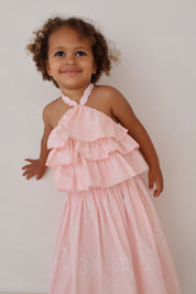 Pink Hibiscus Halter Top