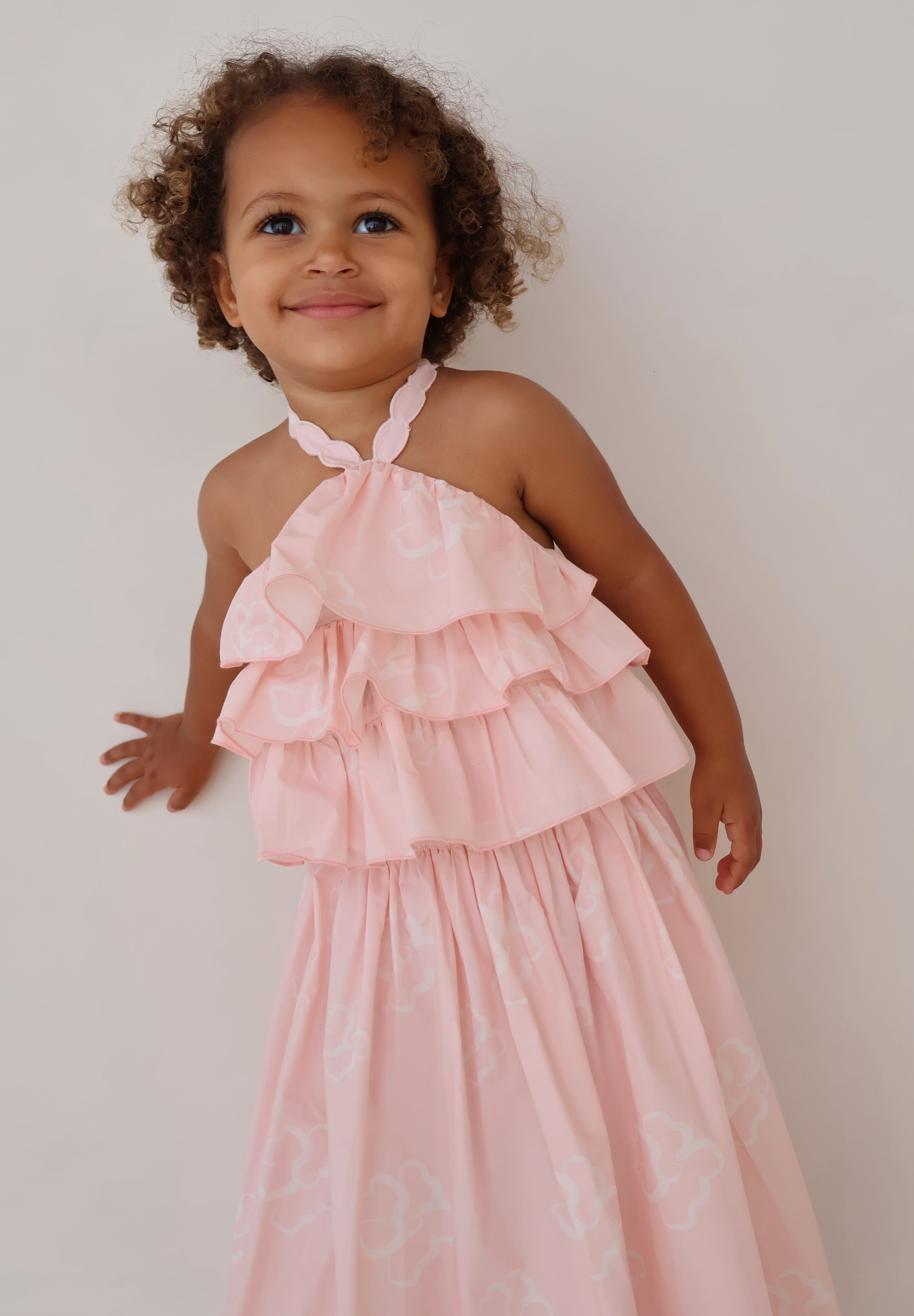 Pink Hibiscus Halter Top