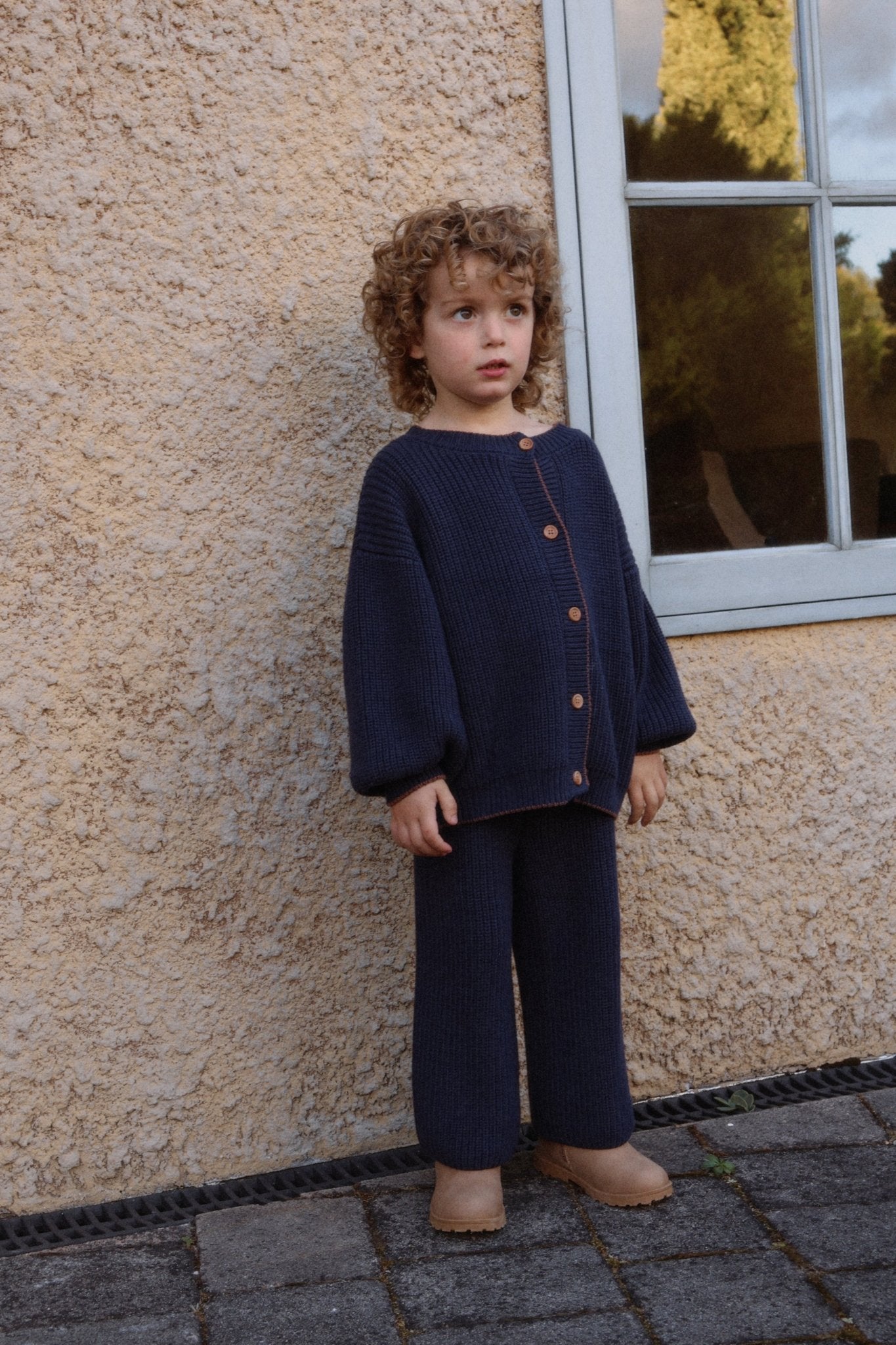 Navy Knit Cardigan