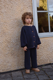 Navy Knit Cardigan