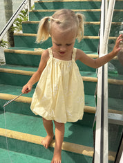 Lemon Hibiscus Bubble dress