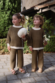 Khaki Knit Set