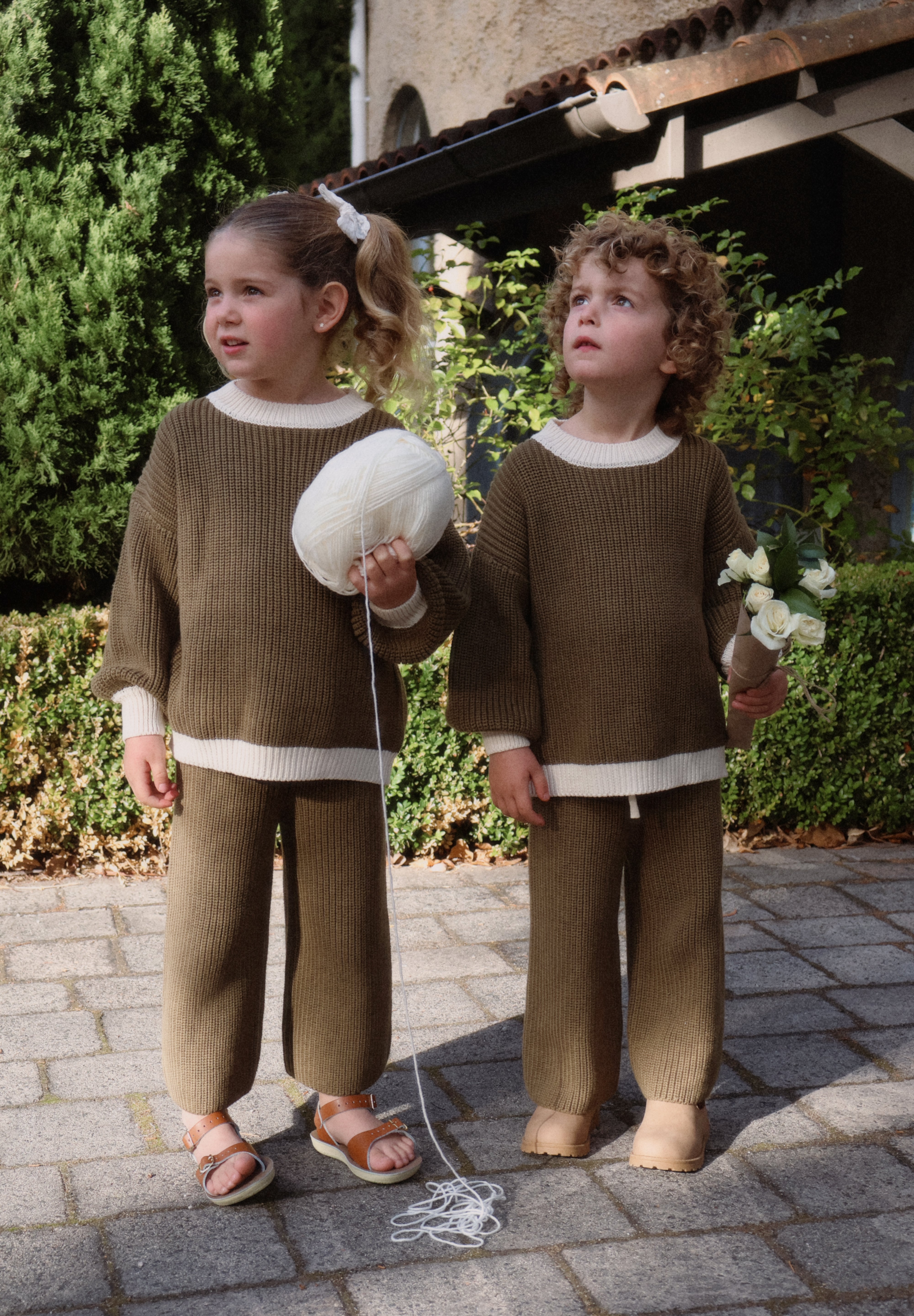 Khaki Knit Set