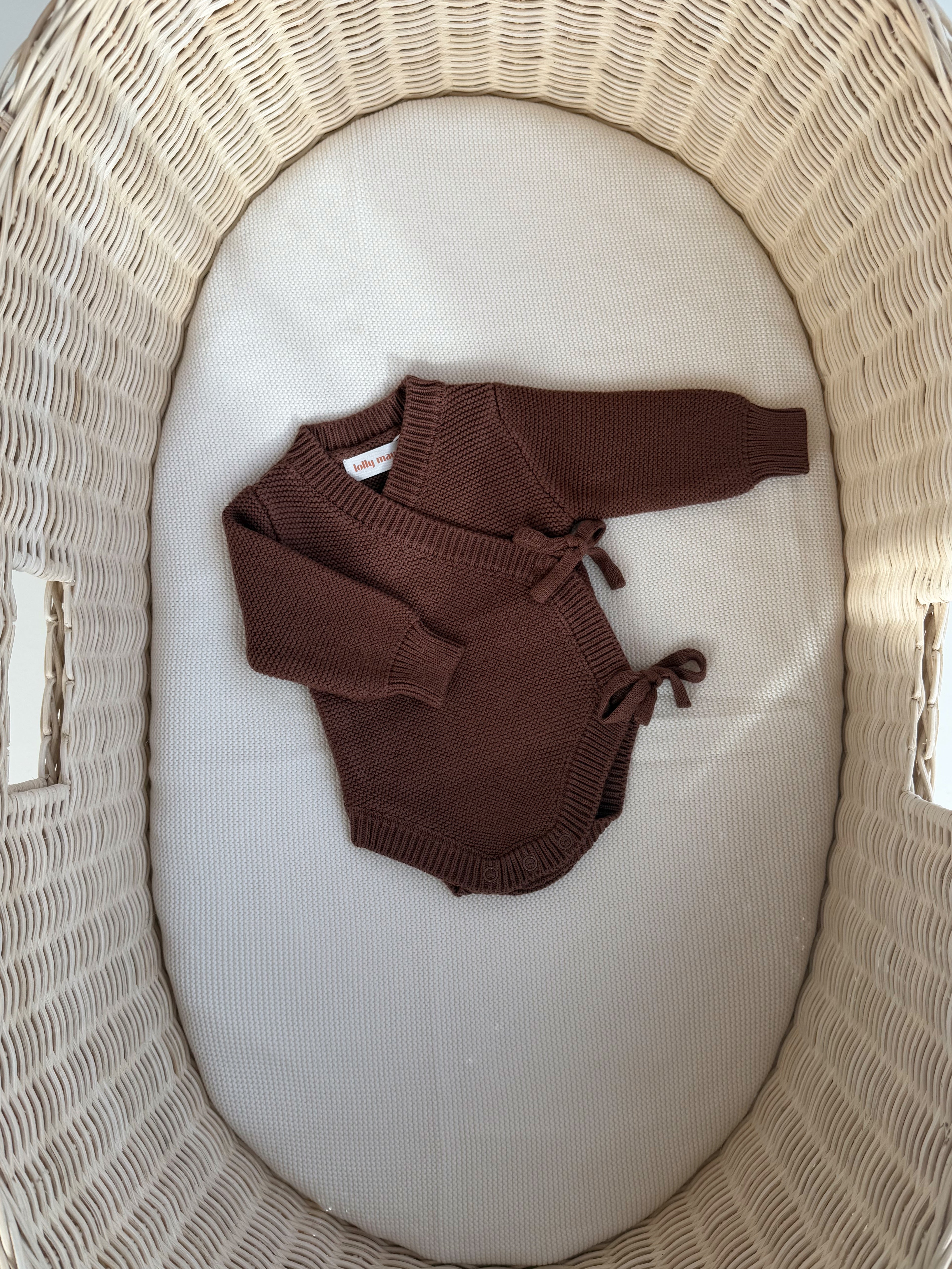 Chocolate Newborn Romper