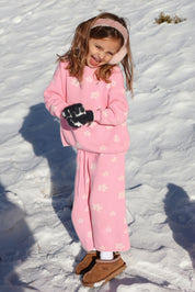 Pink Petal Knit Set