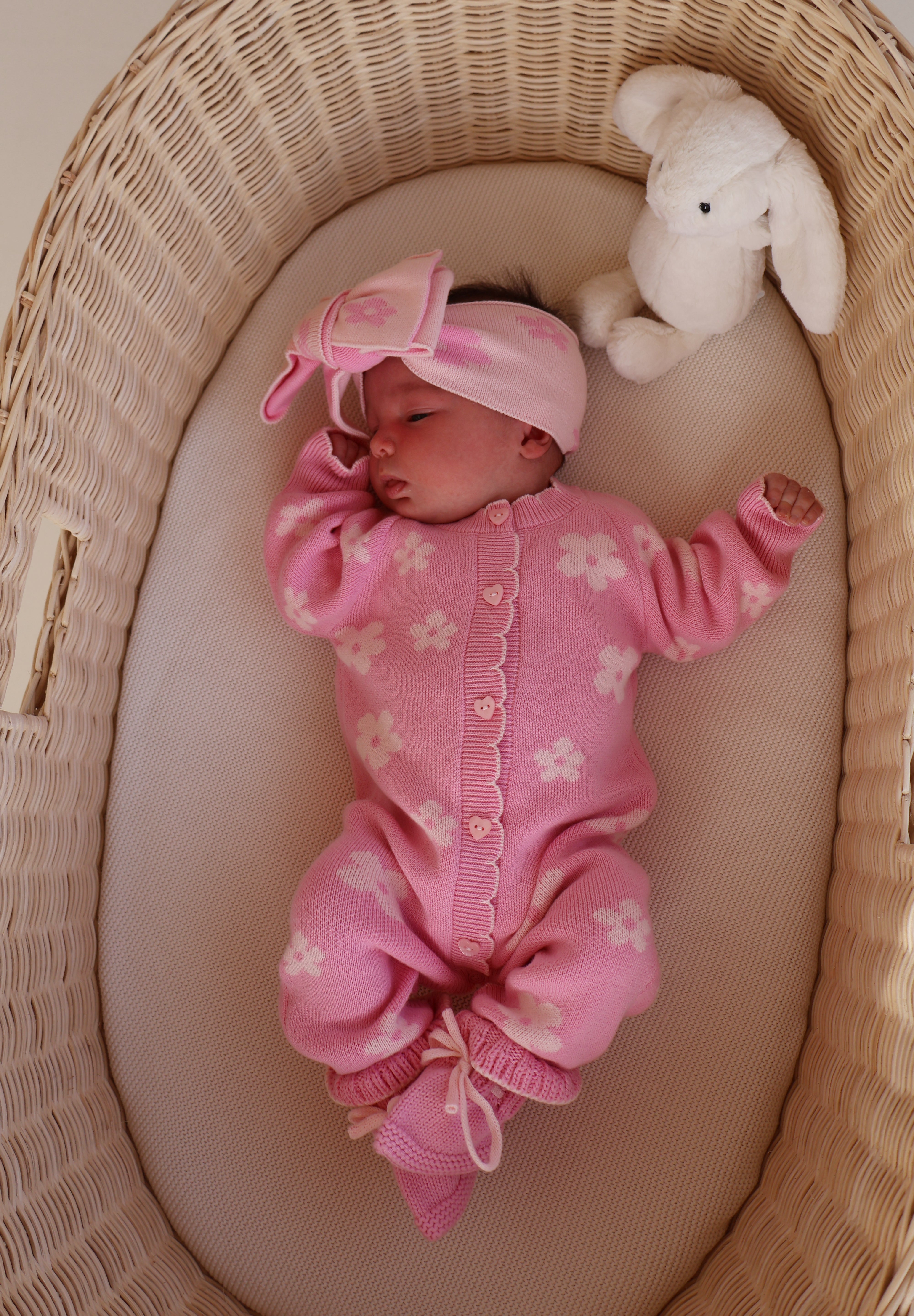 Pink Petal Head Bow