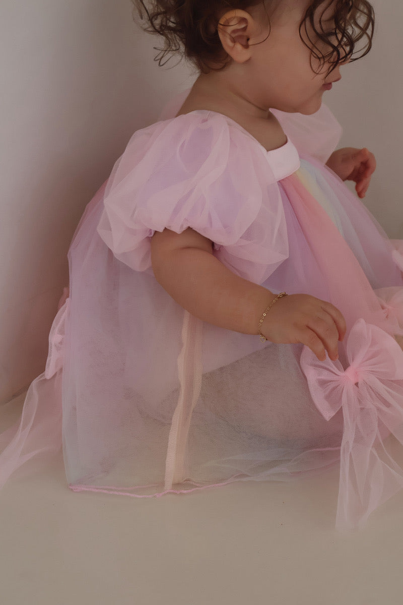 Rainbow Puff Romper