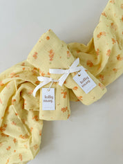 Tropical Floral Muslin Baby Blanket