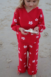 Raspberry Knit Pants