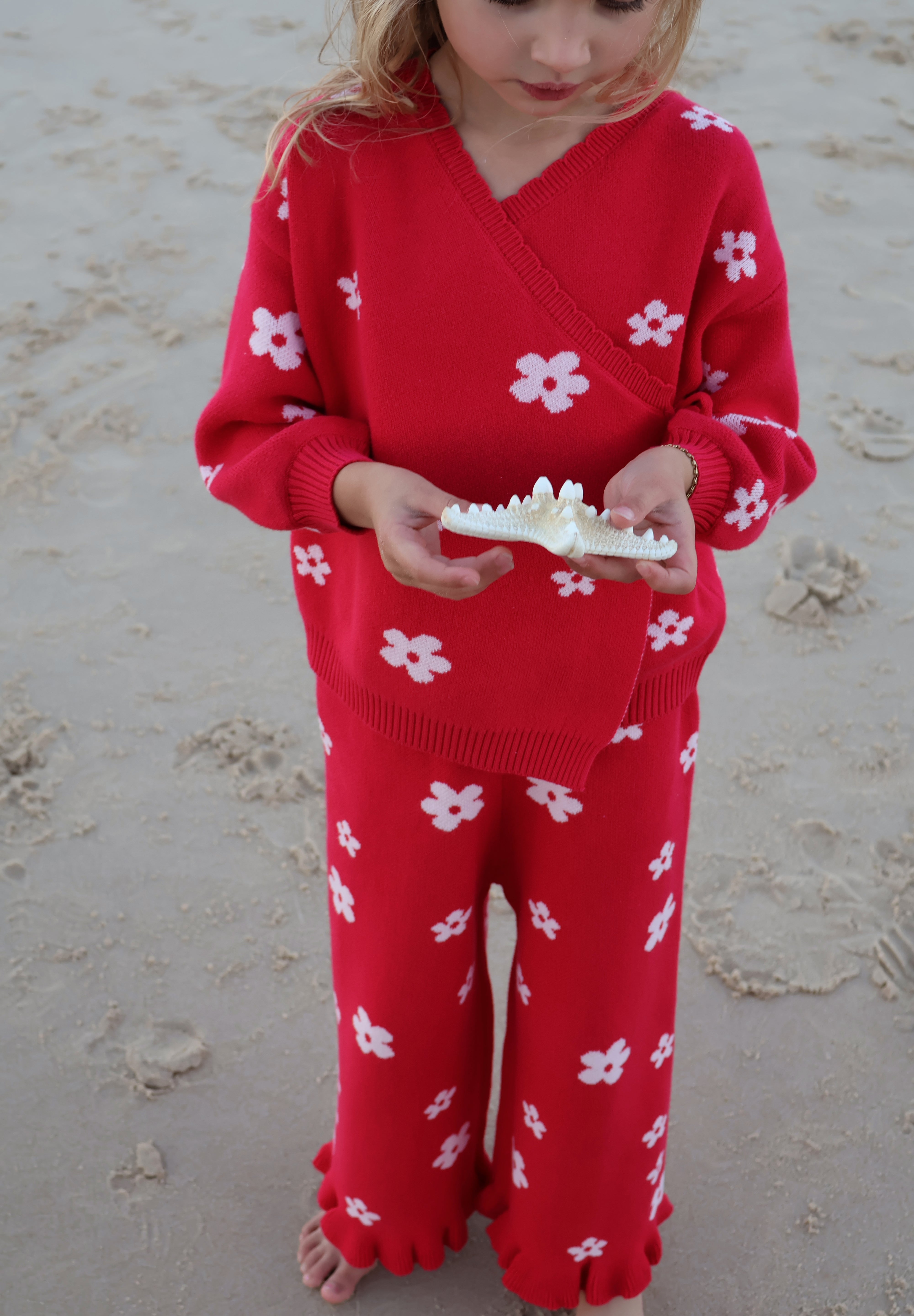 Raspberry Knit Pants