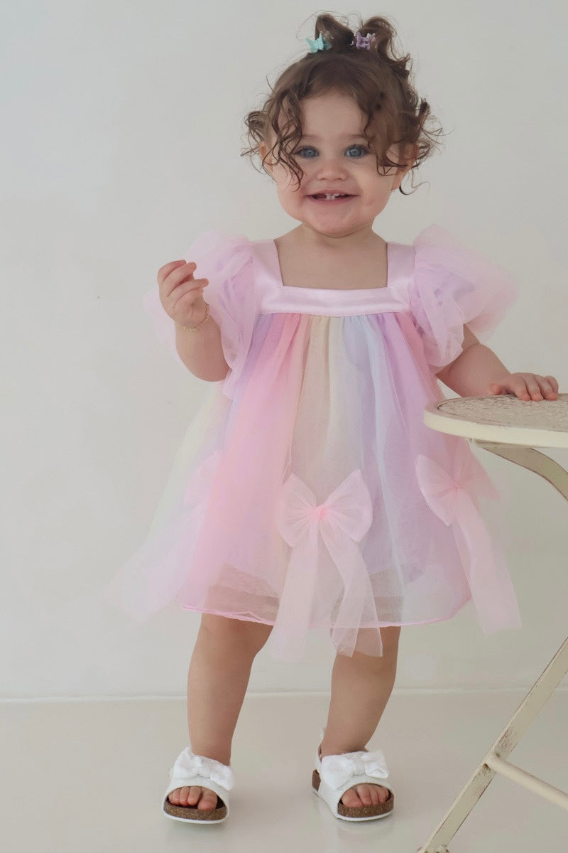 Rainbow Puff Romper