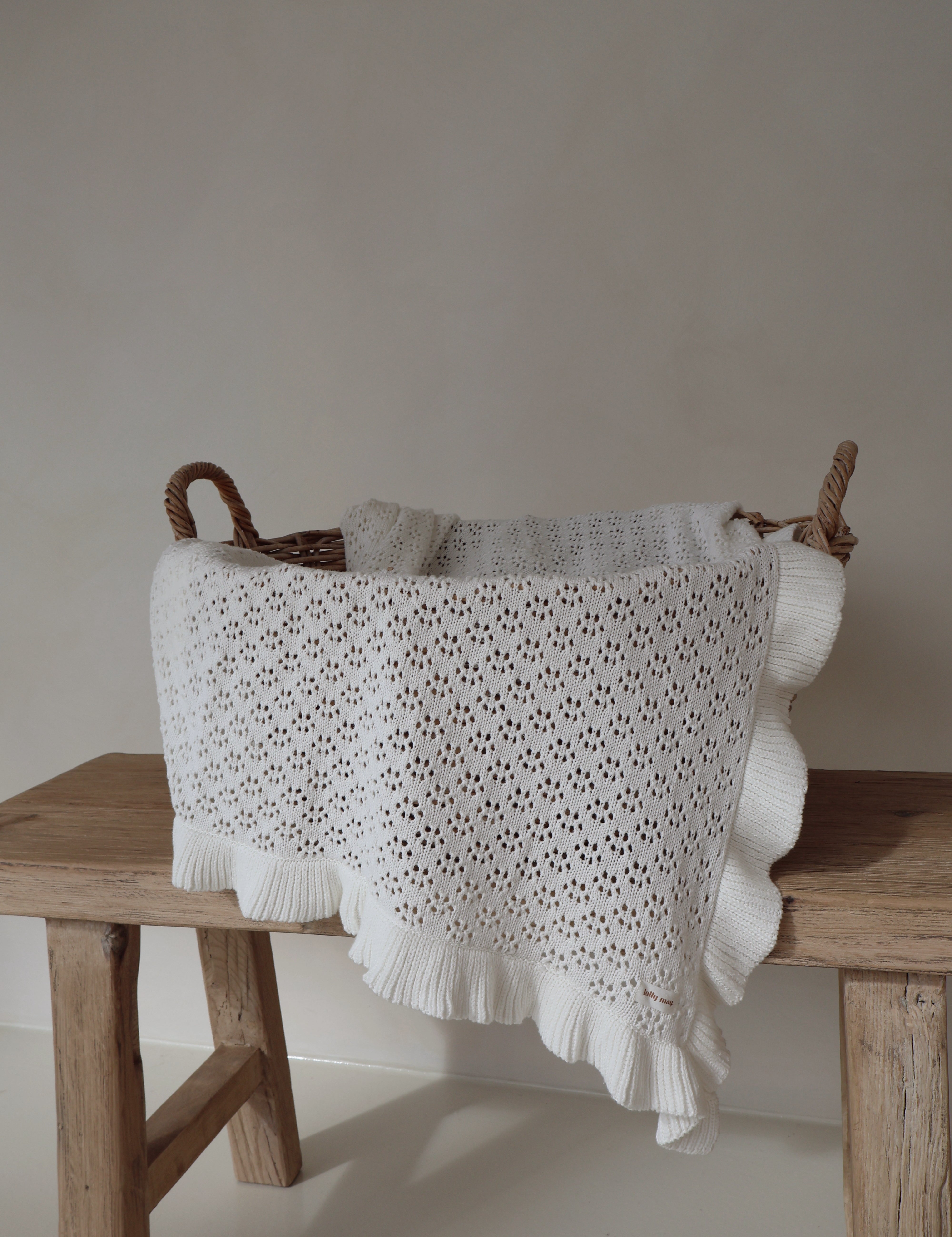 Signature Knit Frill Blanket