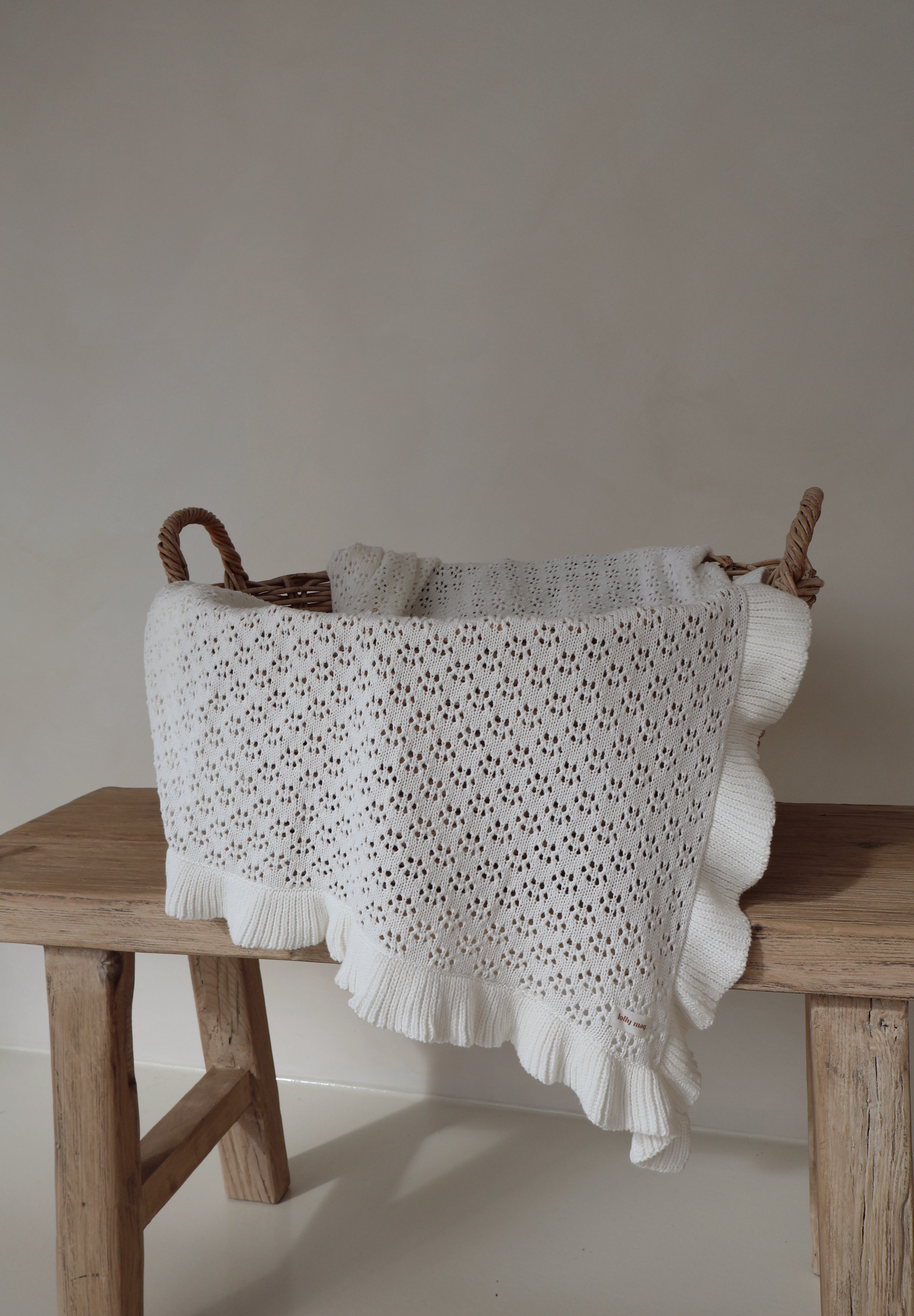 Signature Knit Frill Blanket