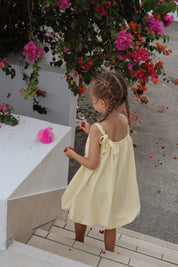 Lemon Hibiscus Bubble dress