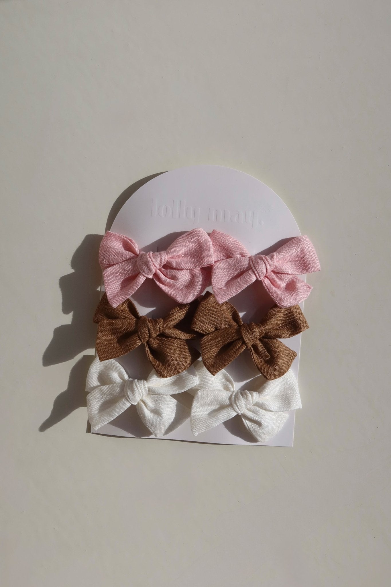 Trio Linen Piggy Clip Pack