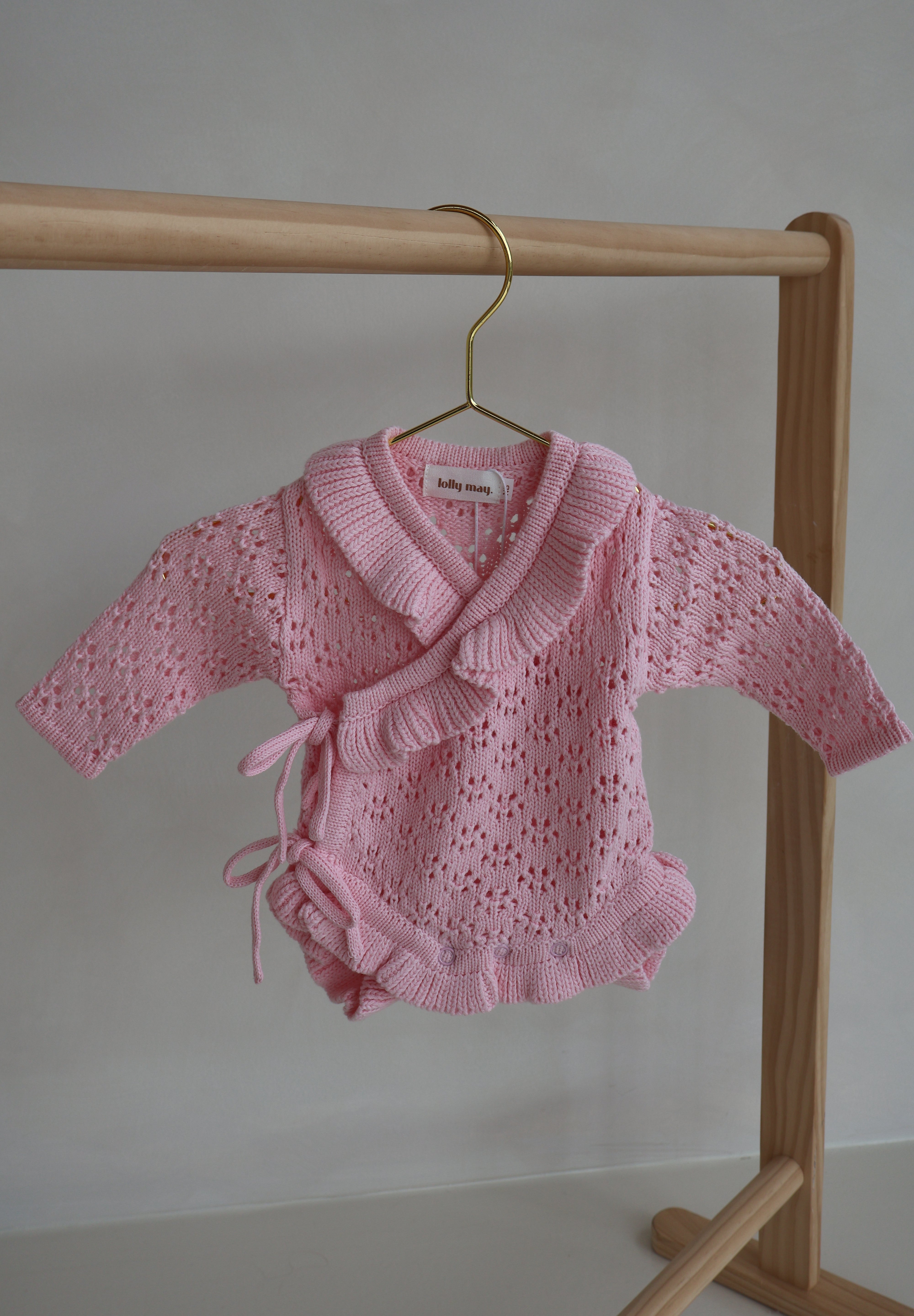 Ballet Wrap Knit Romper