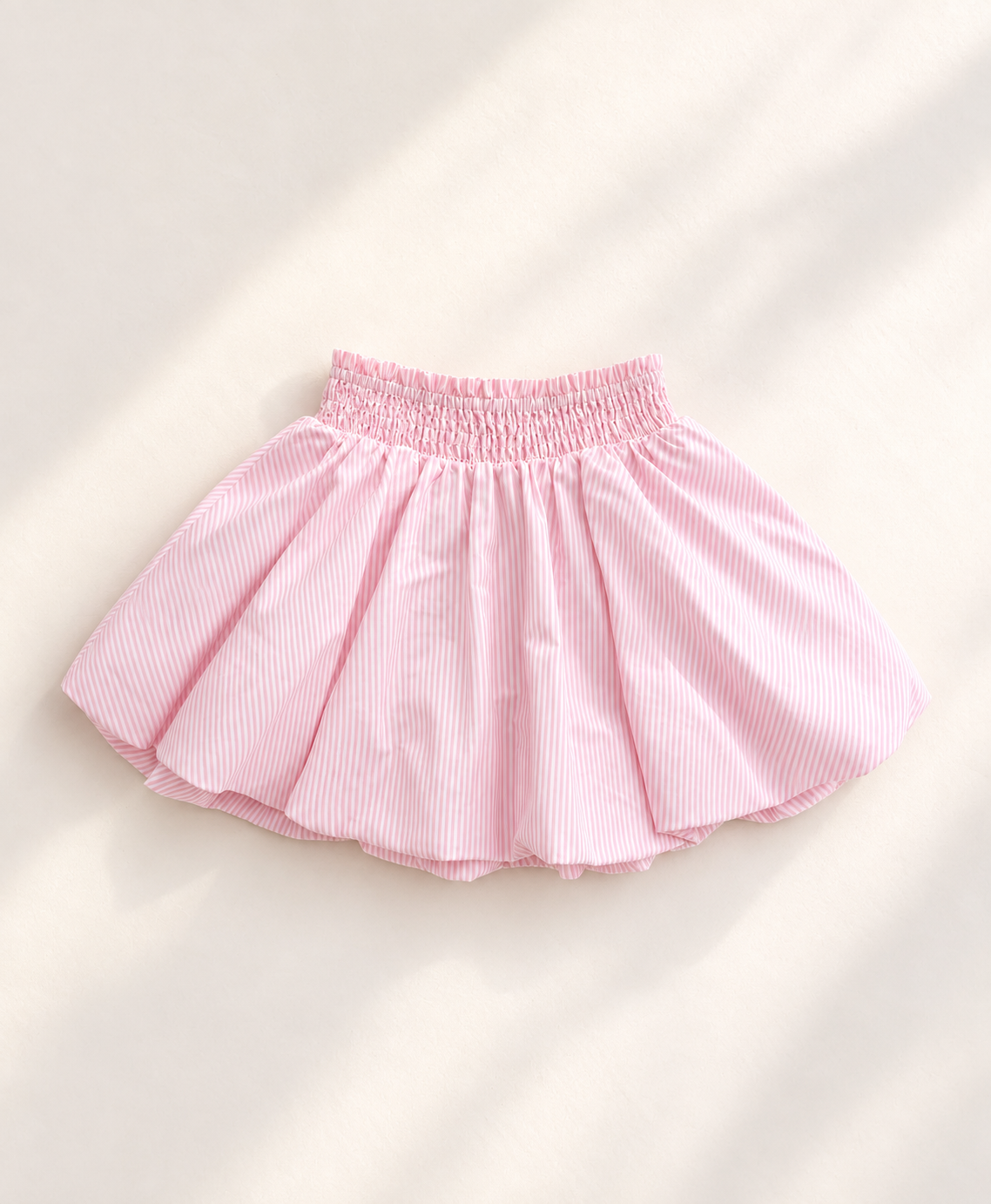 Pink Stripe Bubble Skirt
