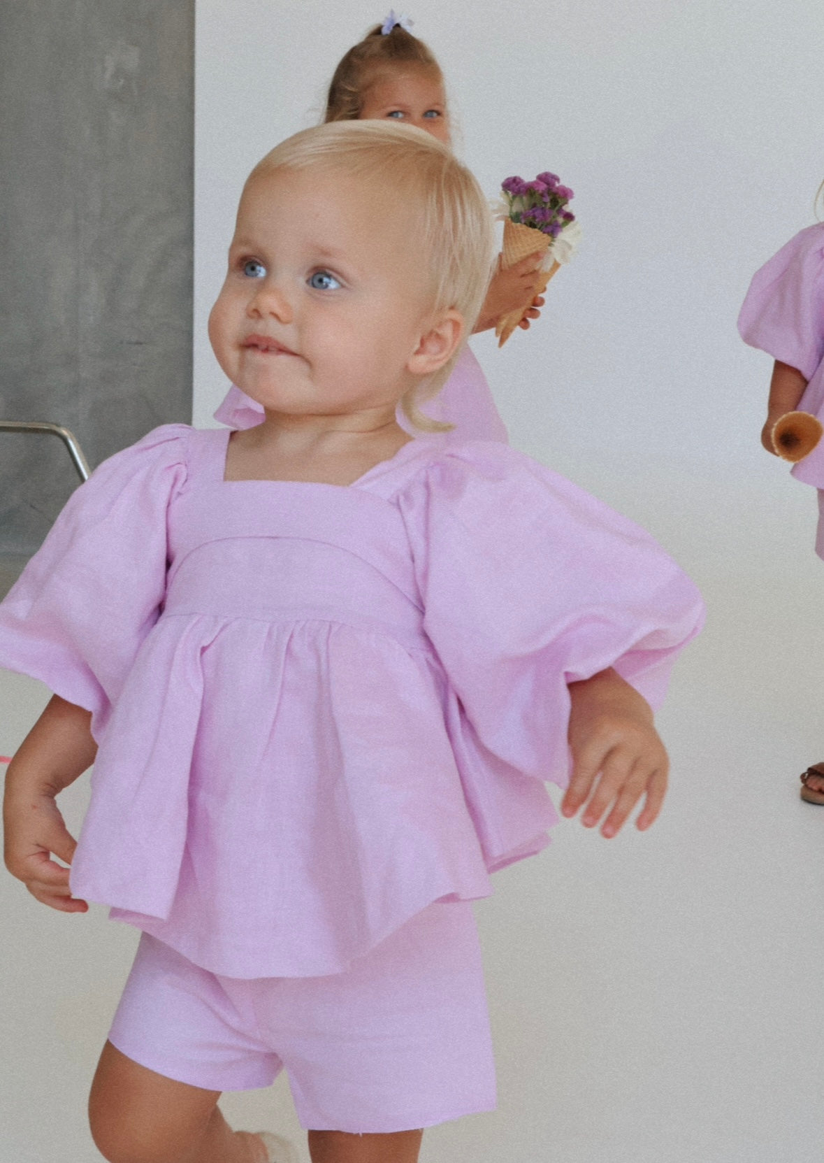 Lilac Linen Bubble Set
