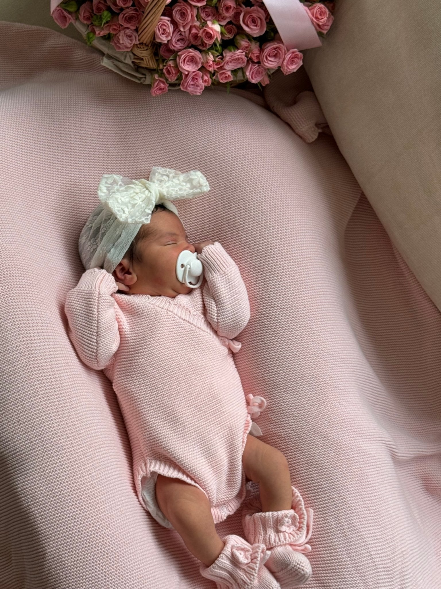 Baby Pink Newborn Romper