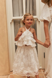 Embroidered Halter Top