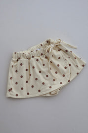 Yellow Polka Dot Skort