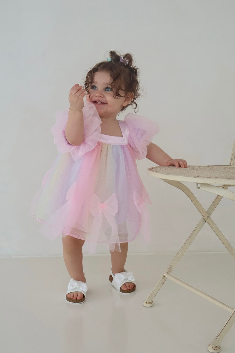 Rainbow Puff Romper