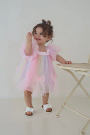 Rainbow Puff Romper