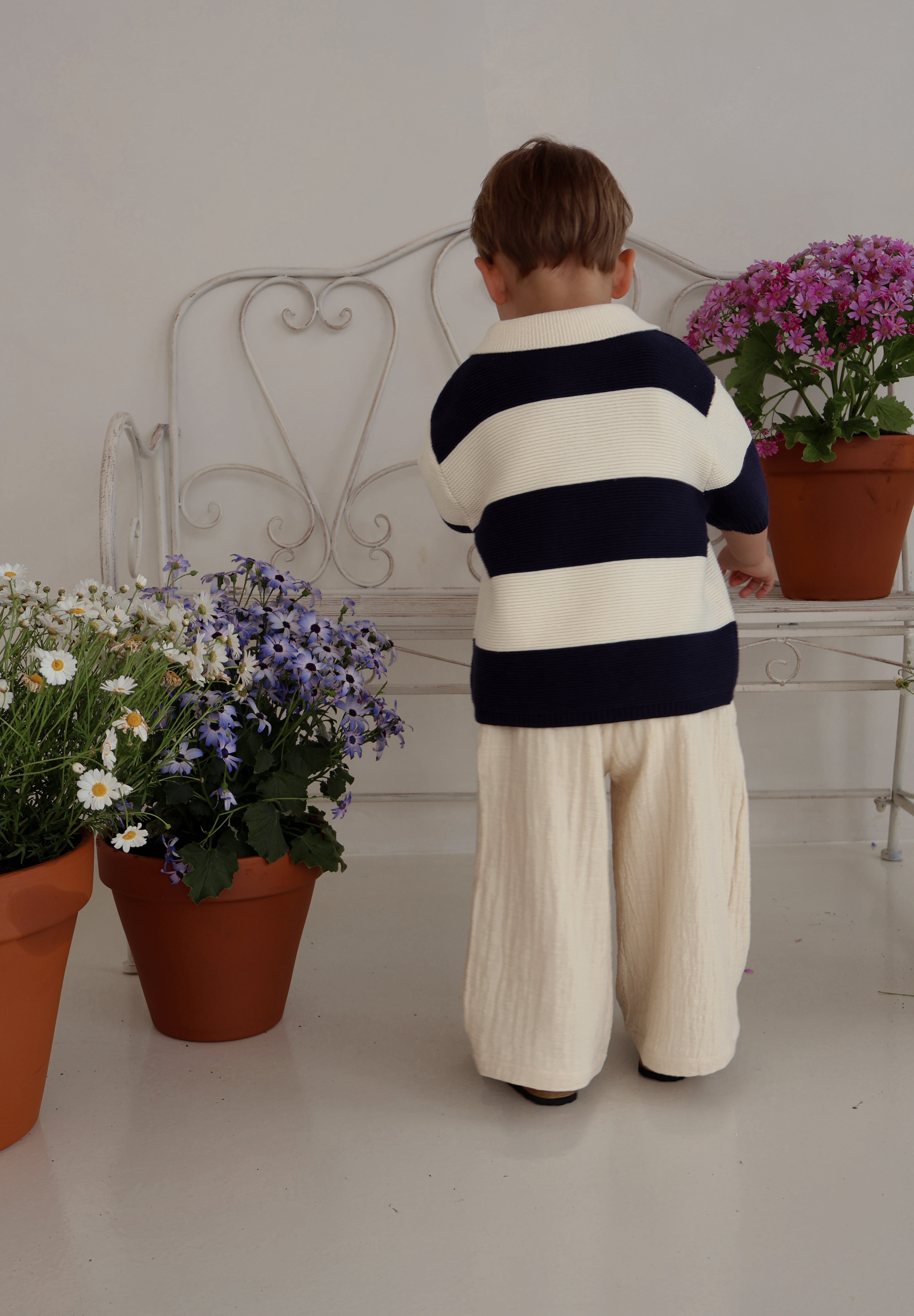 Cream Muslin Pants