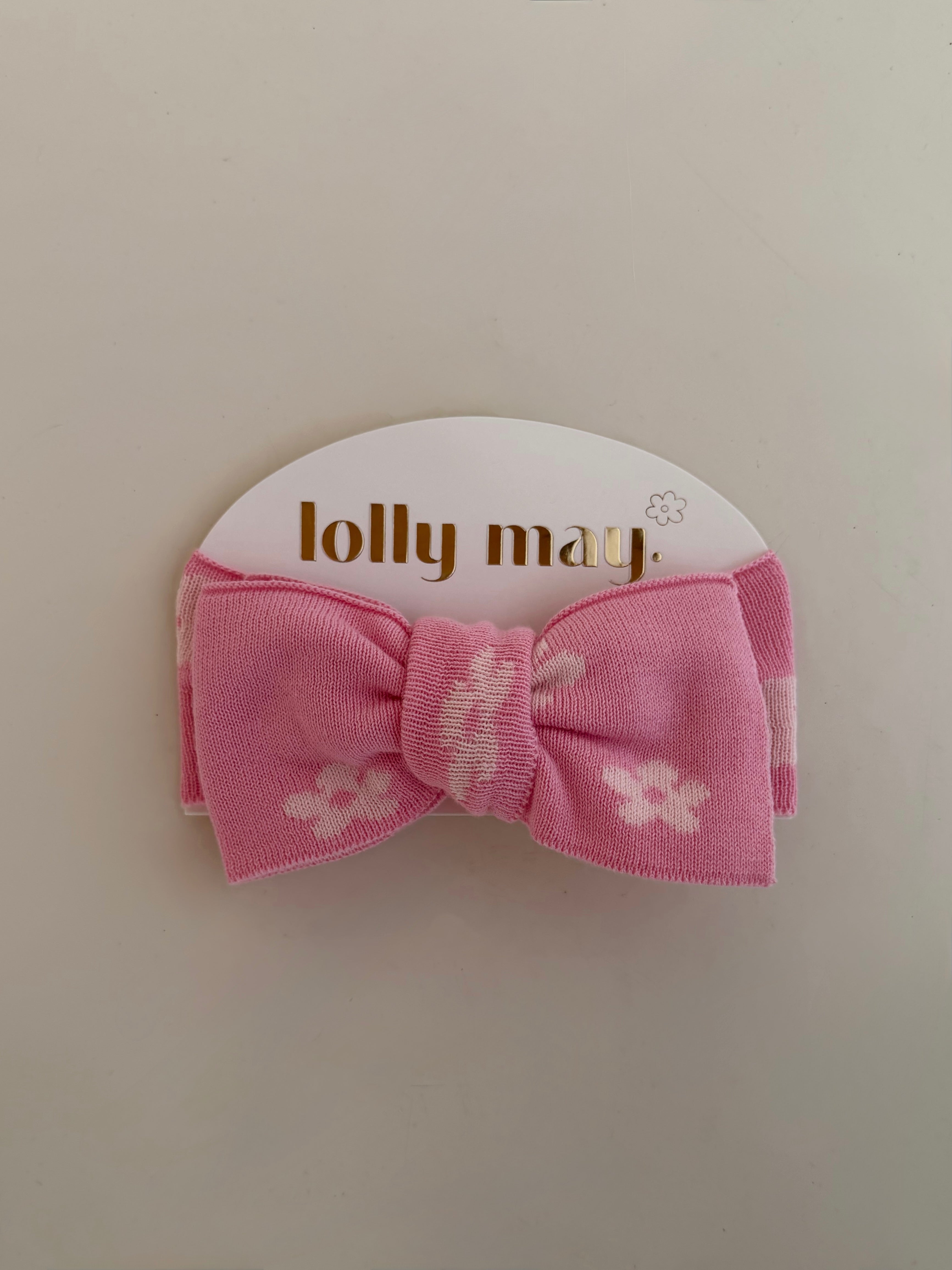 Pink Petal Head Bow