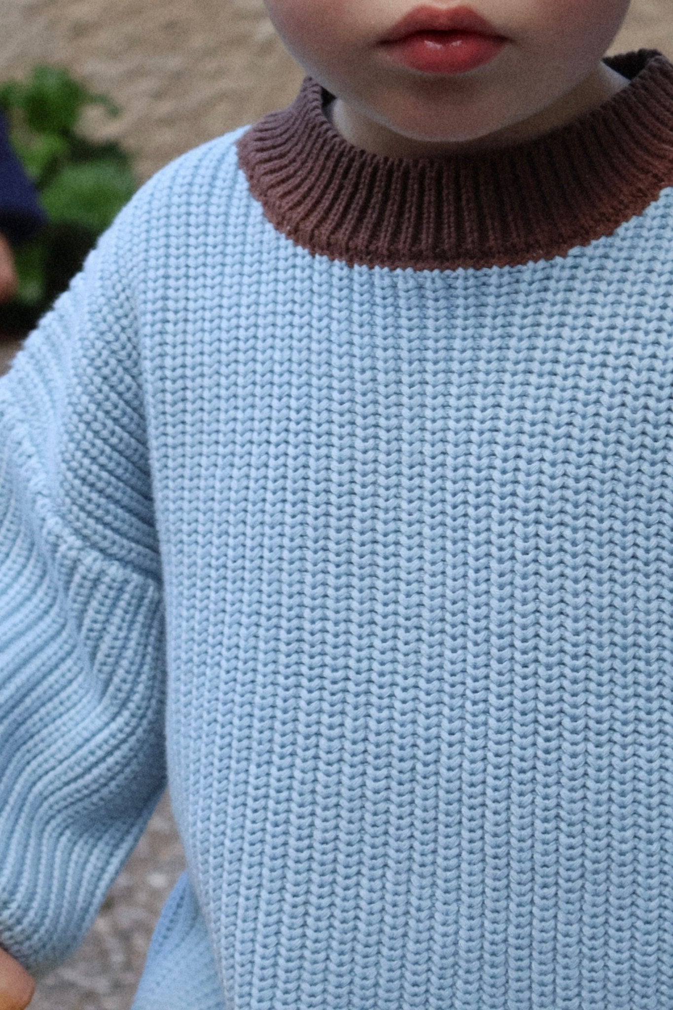 Choc Blue Knit Set
