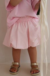 Pink Stripe Bubble Skirt