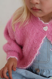 Berry Fluffy Cardigan