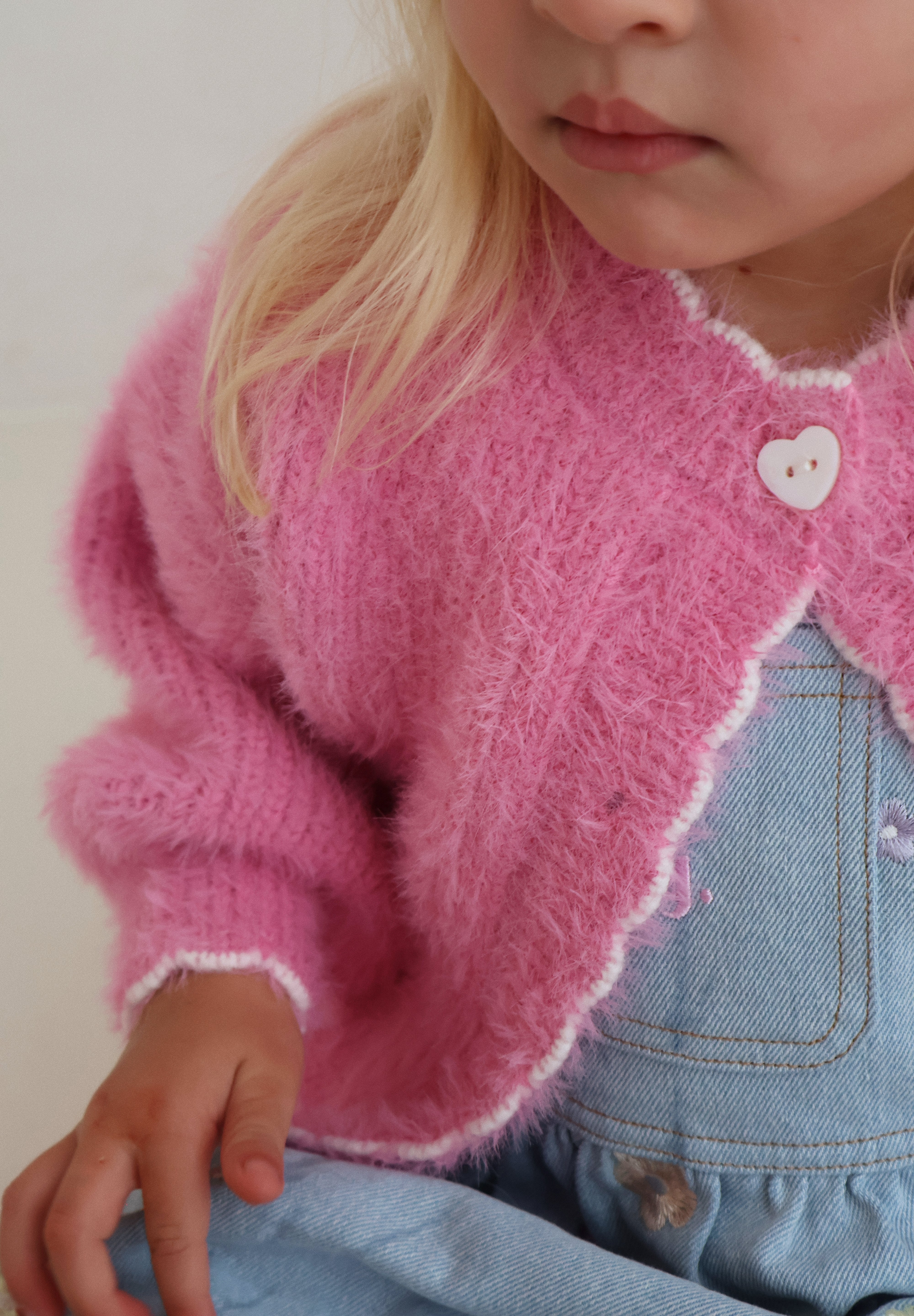 Berry Fluffy Cardigan