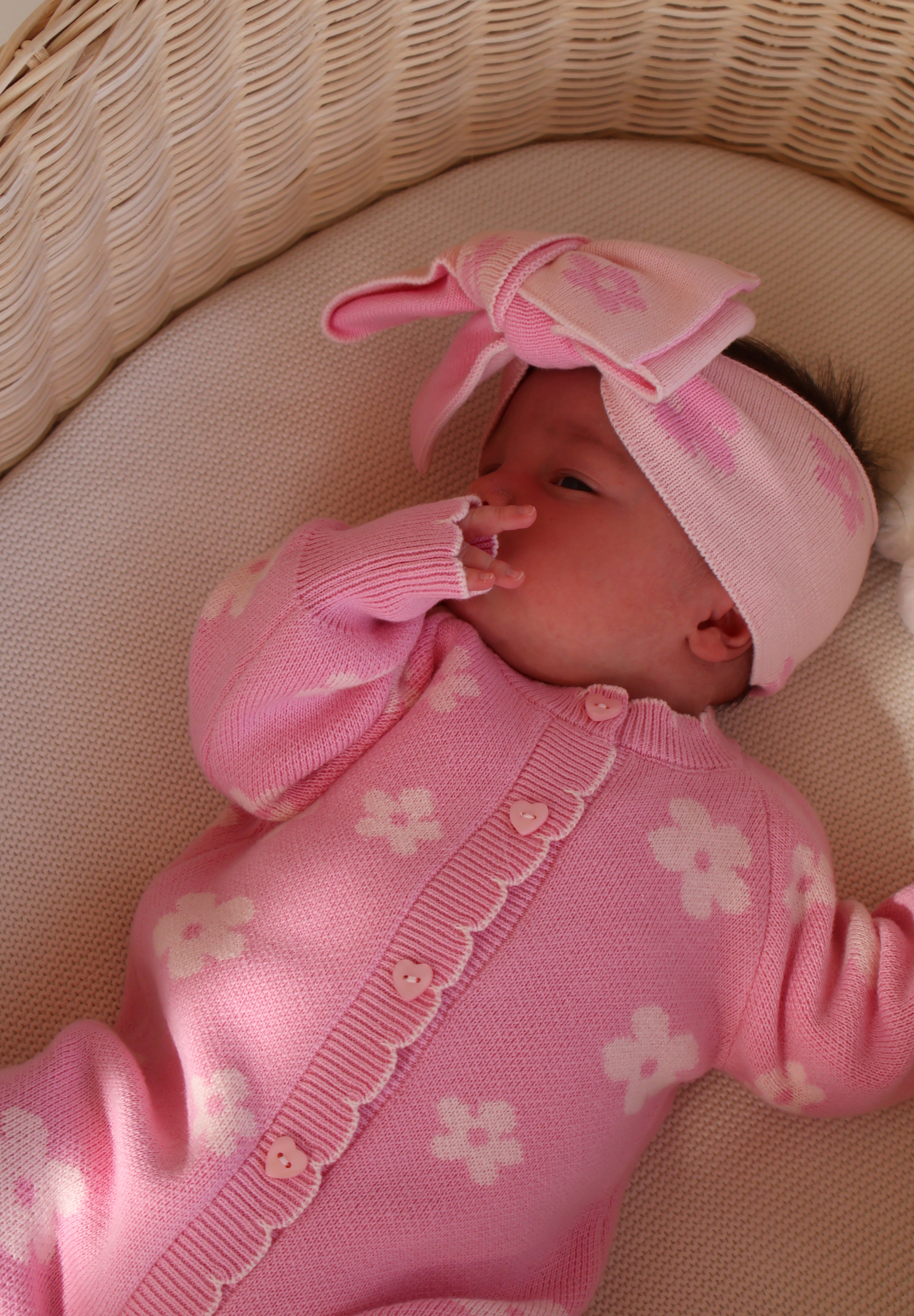 Pink Petal Head Bow