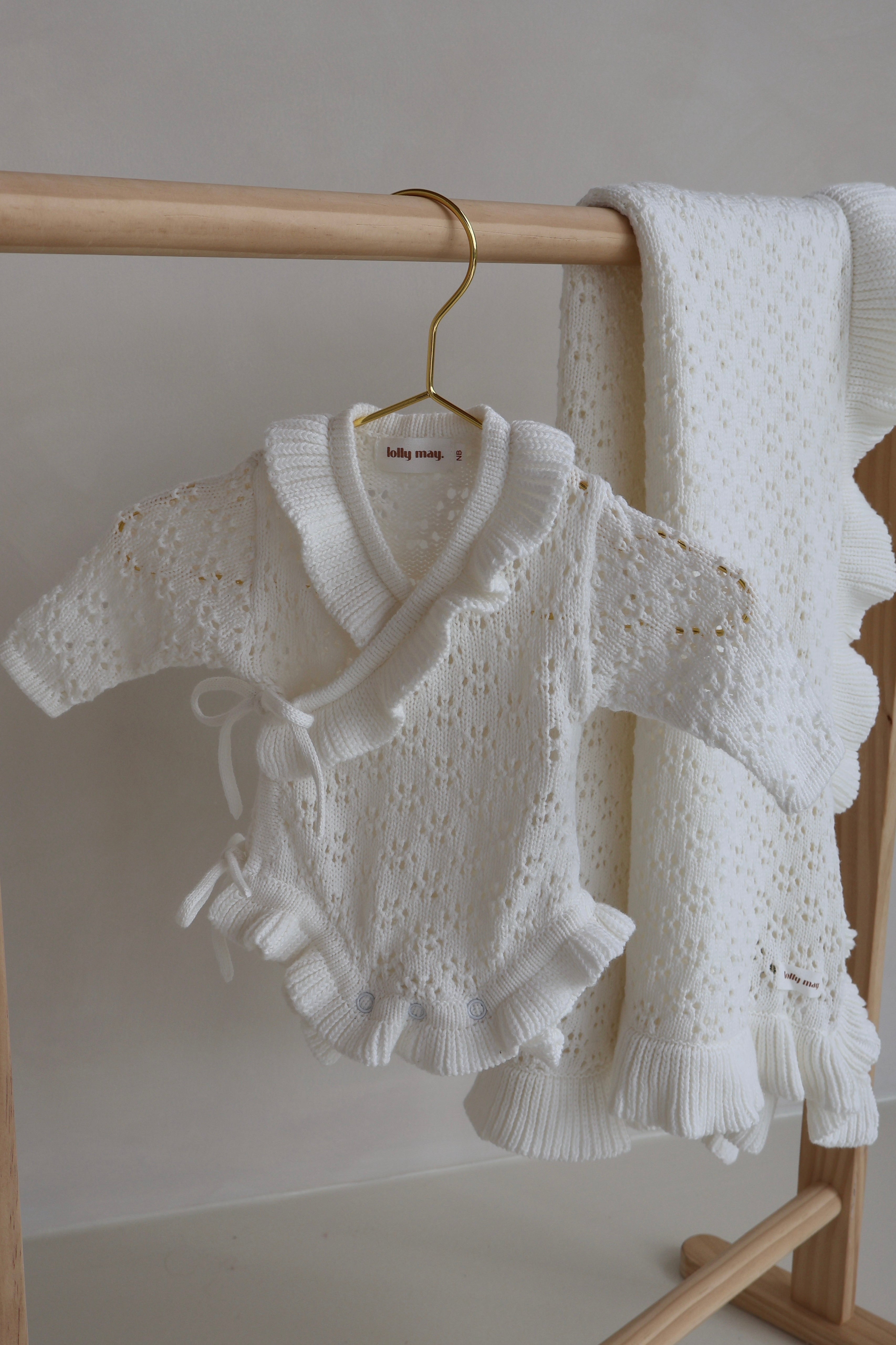 Cloud Wrap Knit Romper