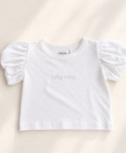 Pointelle Puff T-Shirt