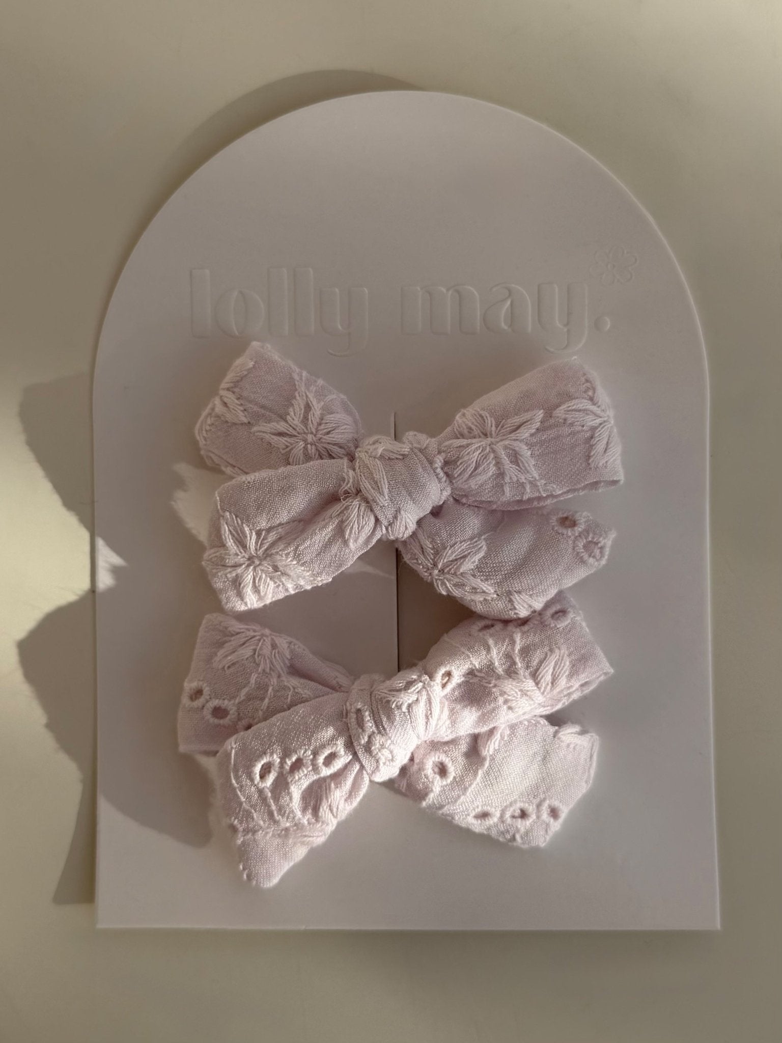 Piggy Clip Lilac Lace