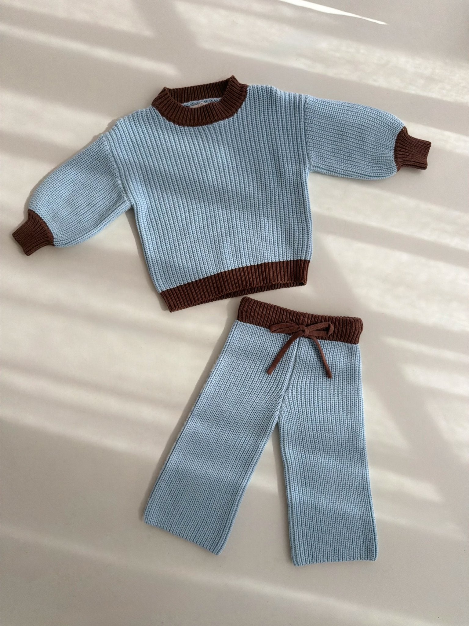 Choc Blue Knit Set