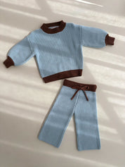 Choc Blue Knit Set