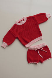 Raspberry Knit Set