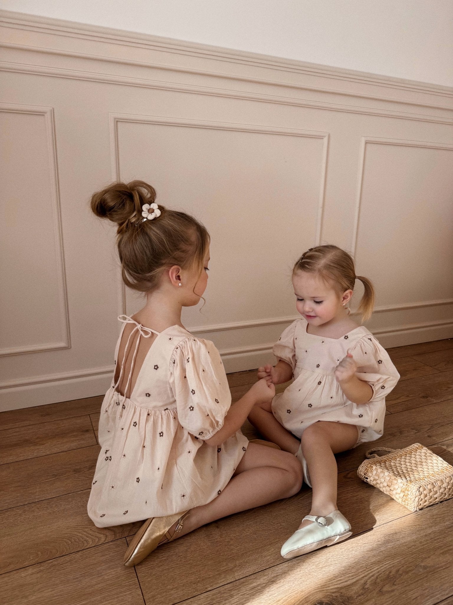 Tiramisu Daisy Puff Romper
