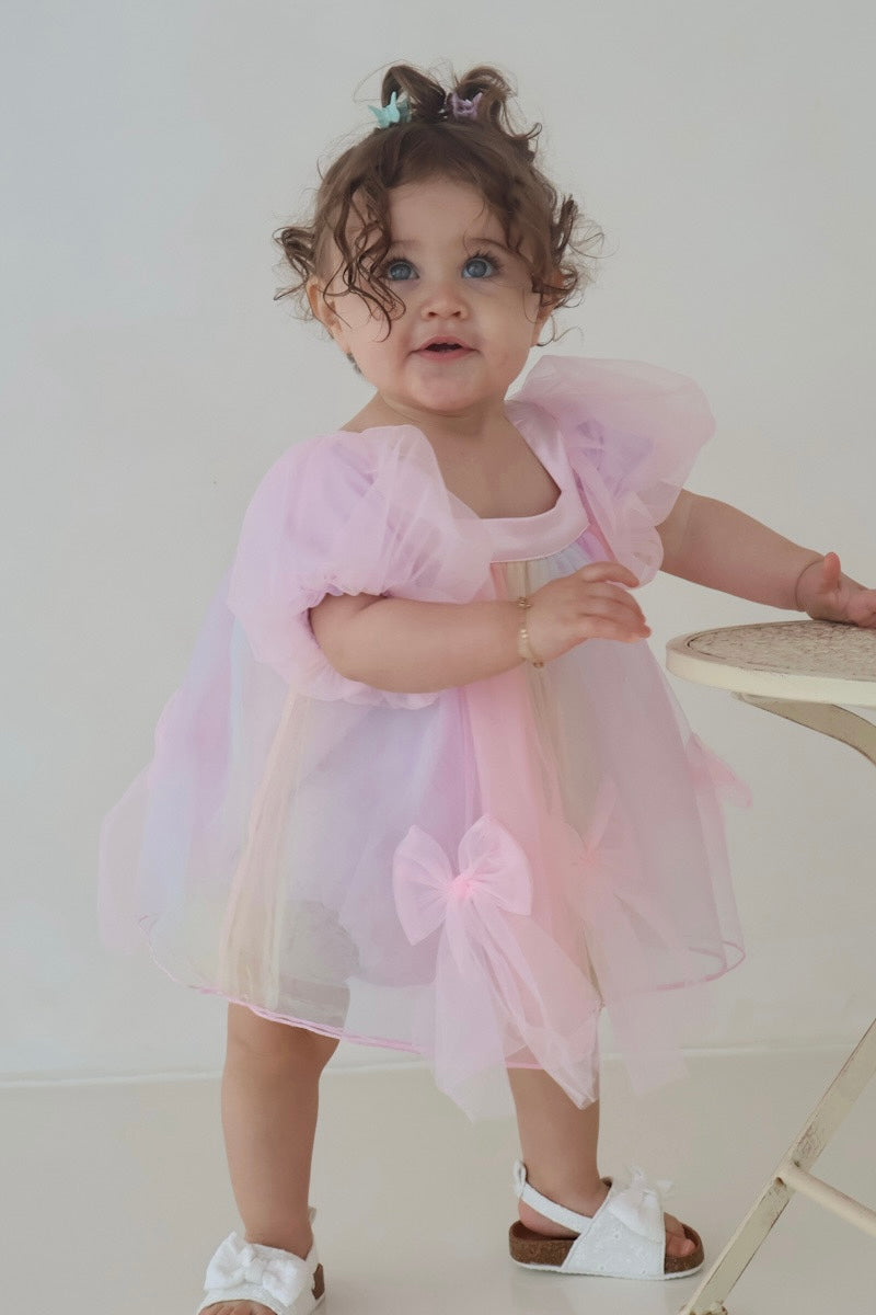 Rainbow Puff Romper