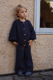 Navy Knit Cardigan