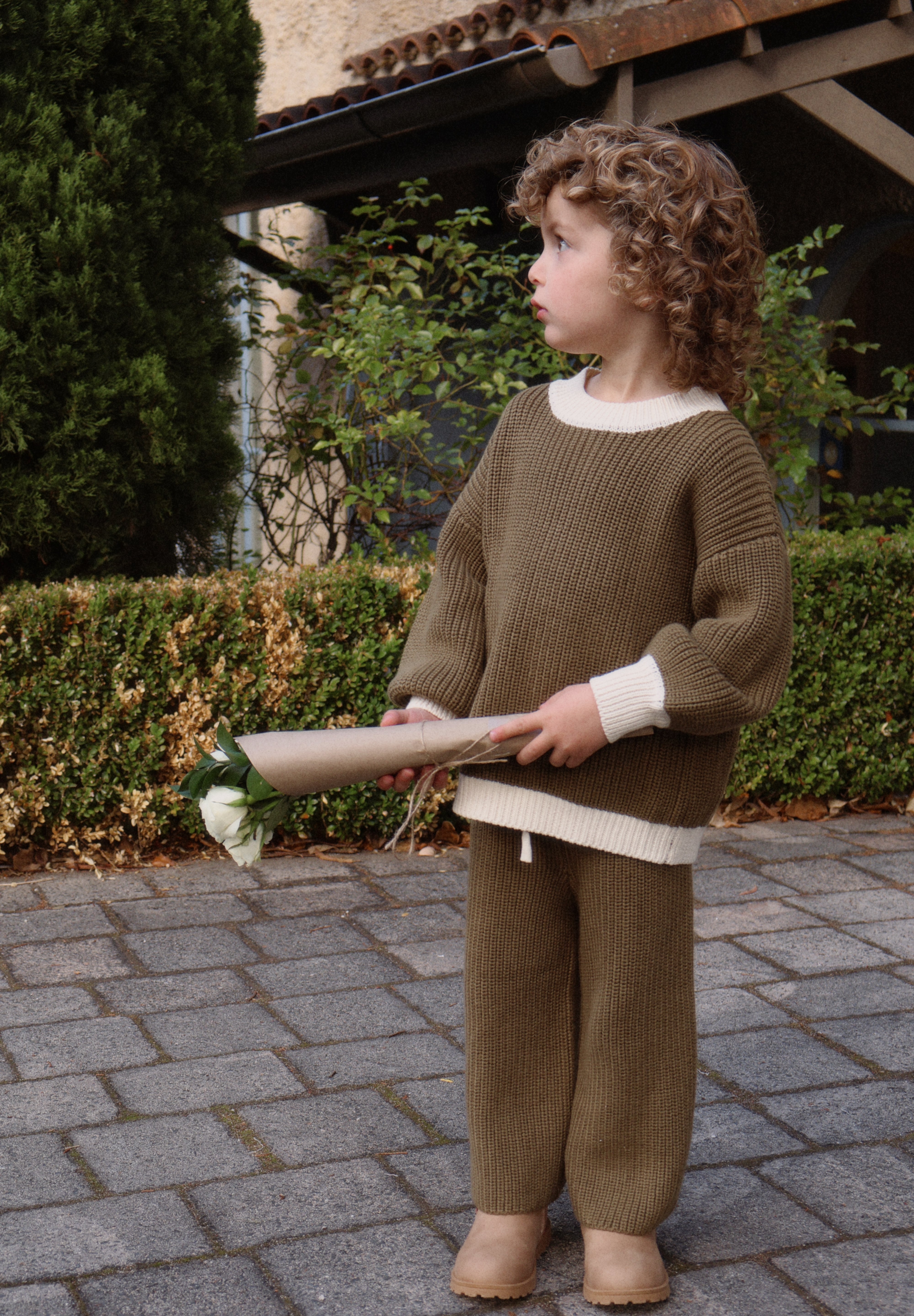 Khaki Knit Set