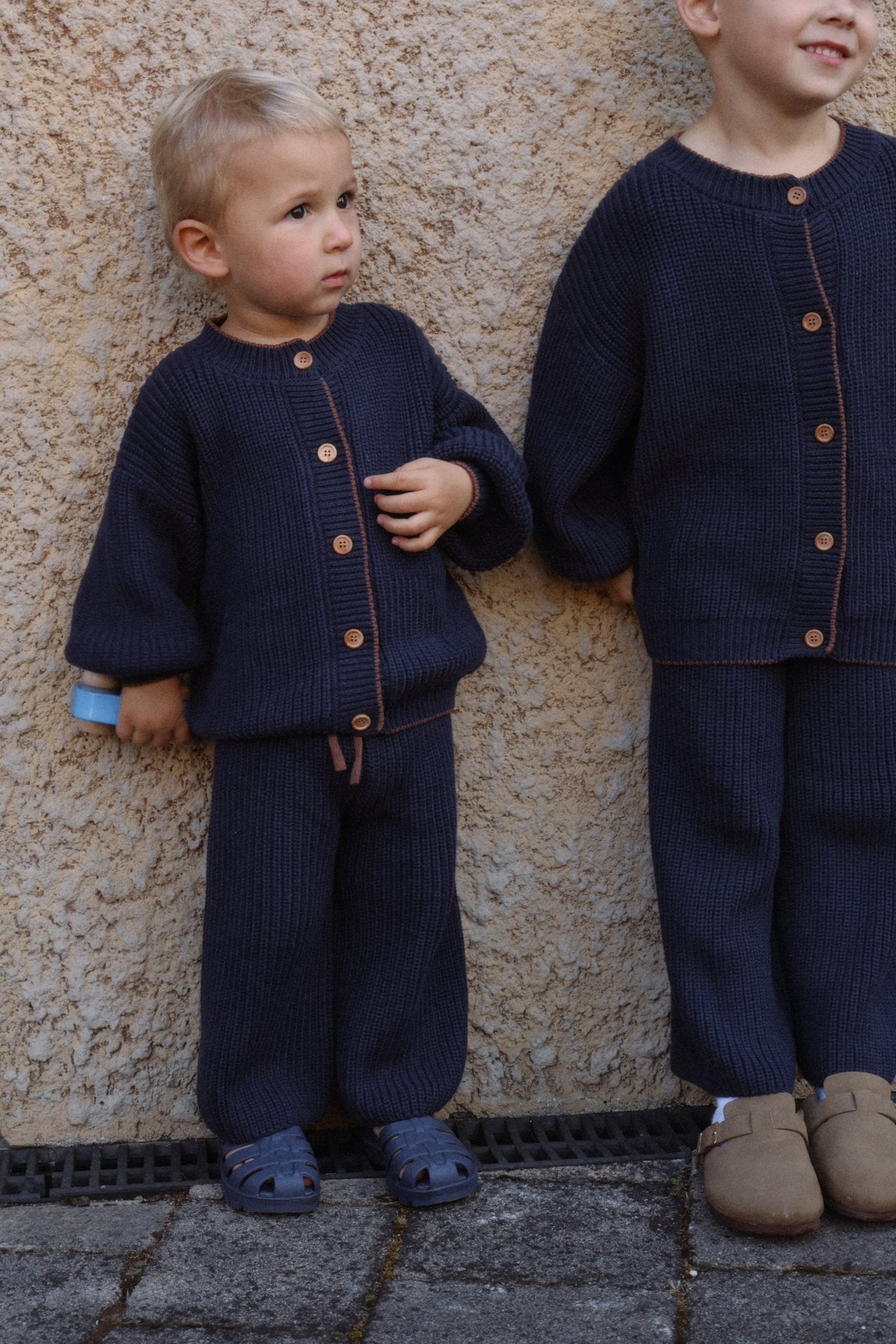 Navy Knit Cardigan