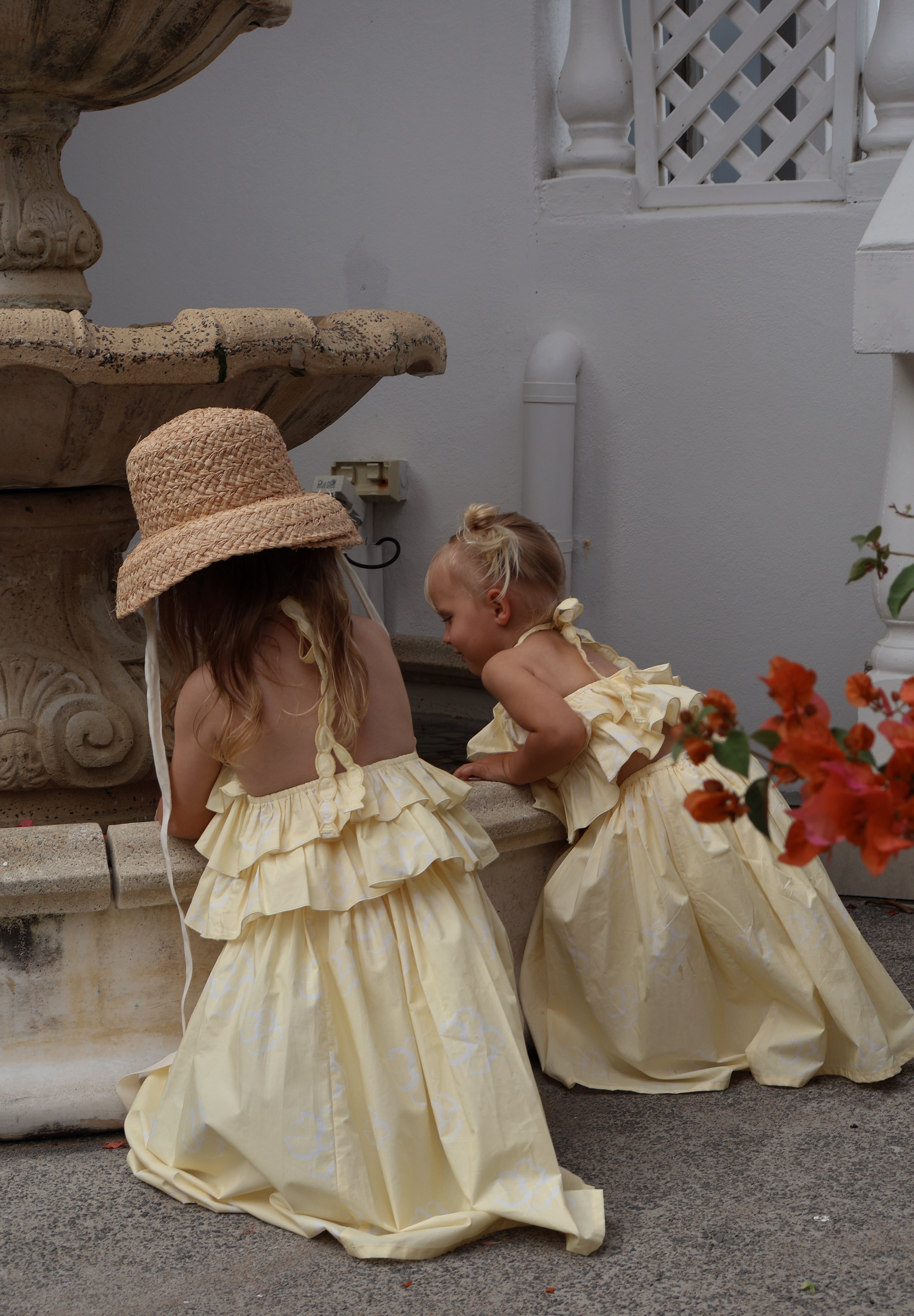 Lemon Hibiscus Halter Top