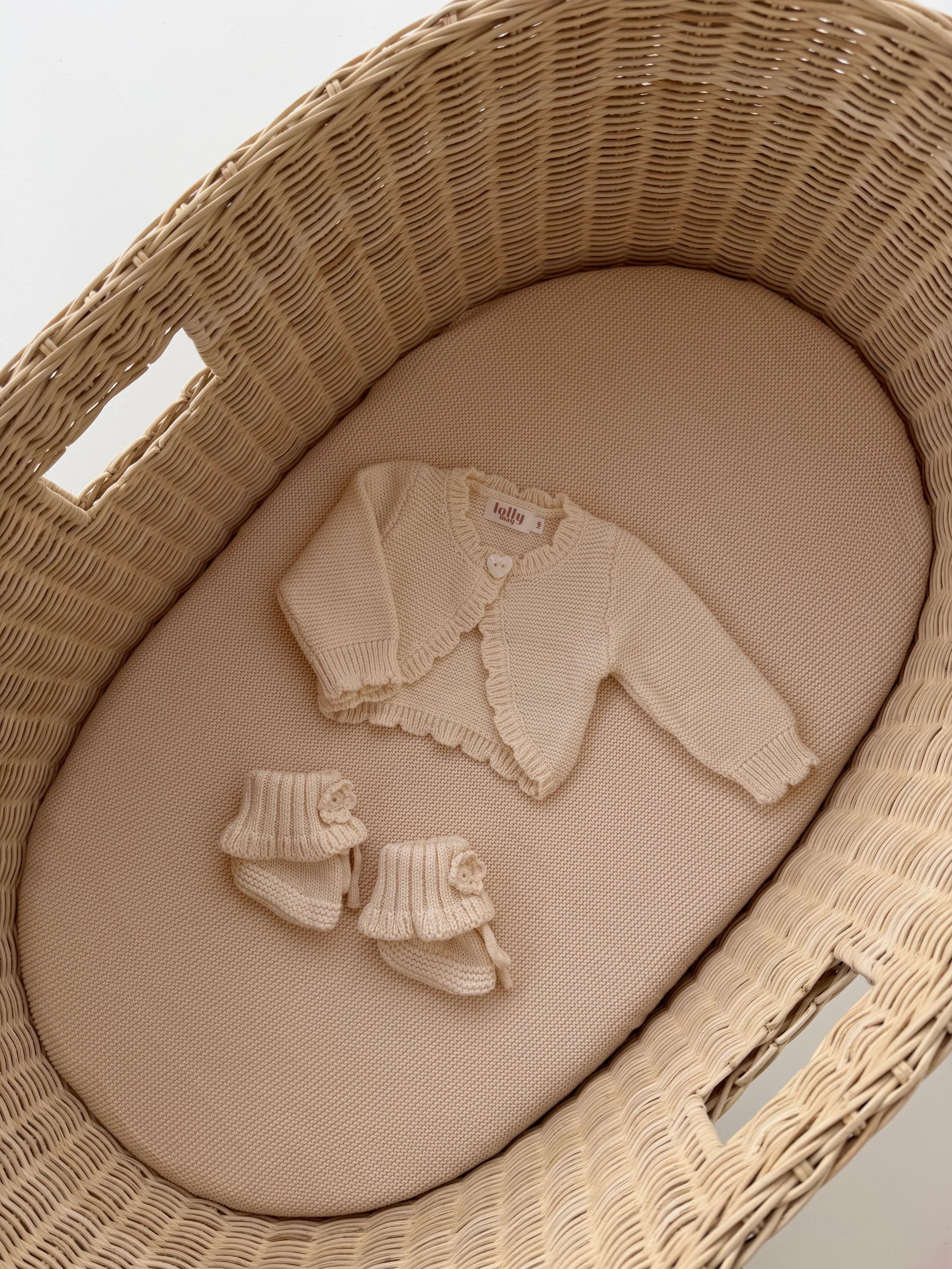 Cream Cardigan Newborn Bundle